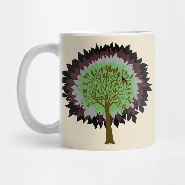 Tree of Life with singing blackbird by tsd-fashion